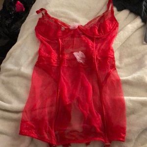 Red lingerie